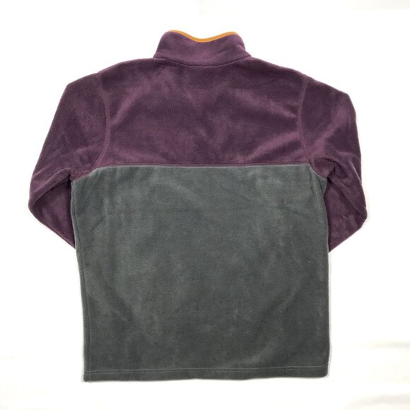 Columbia Helvetia Half Snap Purple Gray Fleece Pullover Sweater Mens Medium - Picture 5 of 5